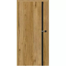 Двері міжкімнатні HYGGE Eris Black Line Catanya Oak, Gray Oak ПВХ плівка