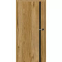 Двері міжкімнатні HYGGE Eris Black Line Catanya Oak, Gray Oak ПВХ плівка