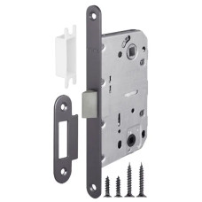 Замок міжкімнатний під WC Armadillo LH96-50 UK GR (графіт) Box (шт.) (АНАЛОГ AGB)